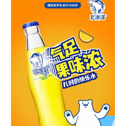 北冰洋桔子味汽水 2箱